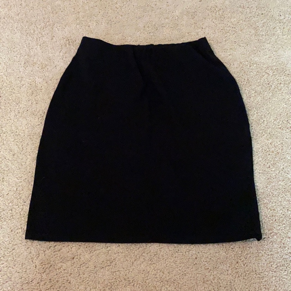 Black pencil skirt